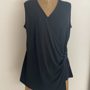Talbots Women's Size 1X Black Sleeveless Top NWT